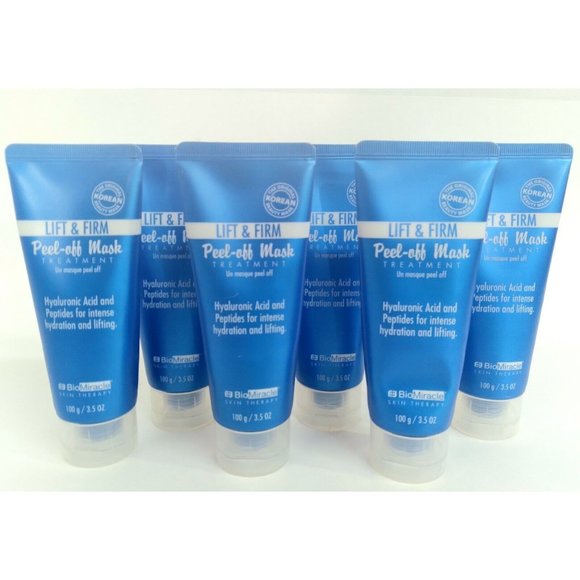 BioMiracle Other - BioMiracle Lift & Firm Peel-Off Mask Treatment 3.5 oz Tubes Lot of 6 New